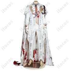 恋と深空 シン 銀翼の悪魔〈野を裁く赤月〉コスプレ 高再現でクールに決まる一式セット - 1枚目の画像（サムネイル）