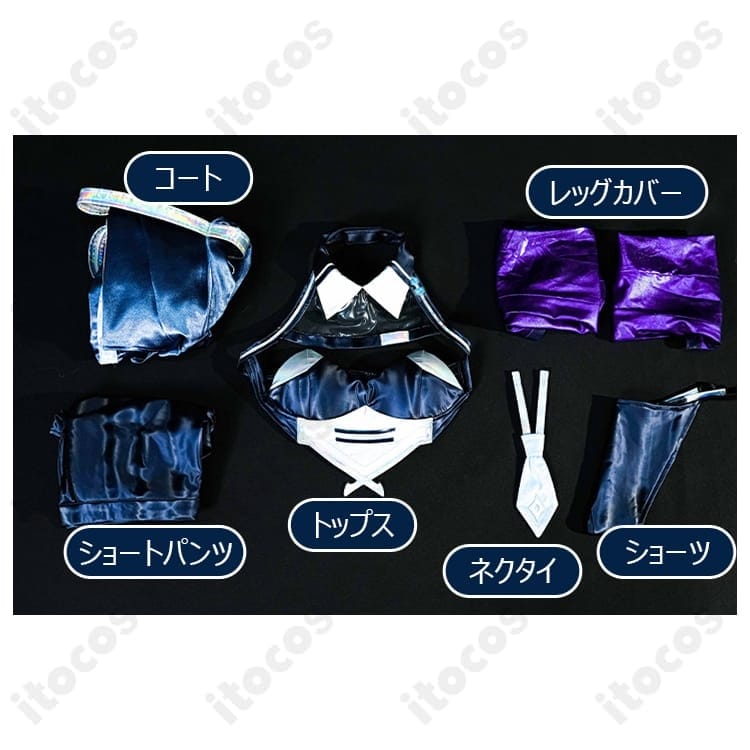 アズールレーン ニュージャージー ブラック・プレリュード コスプレ衣装｜レースクイーン風で高再現・撮影映え - 5枚目の画像