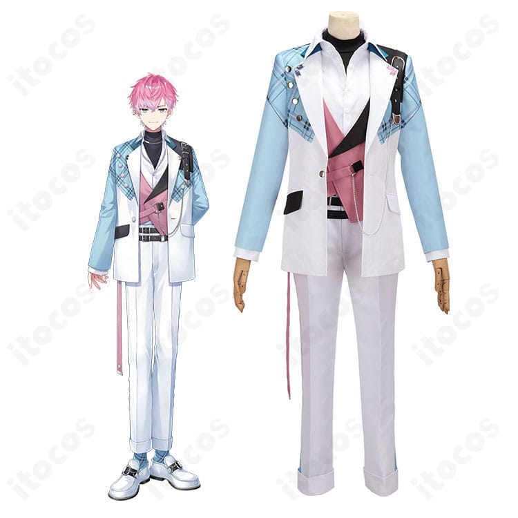 皇れお デフォルト衣装を着用した全身イメージ。コートとベストの配色が際立つクールなコーディネート。