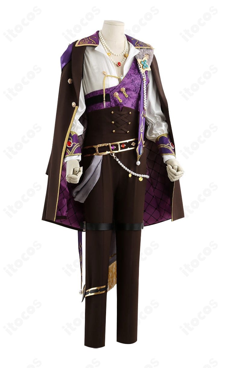 ロイヤルフラッシュ衣装の右側面シルエットと装飾配置