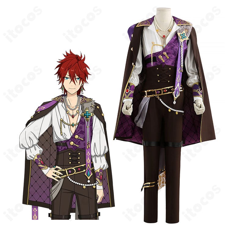 ロイヤルフラッシュ衣装を着用したモデル全身と衣装ディテールのイメージ