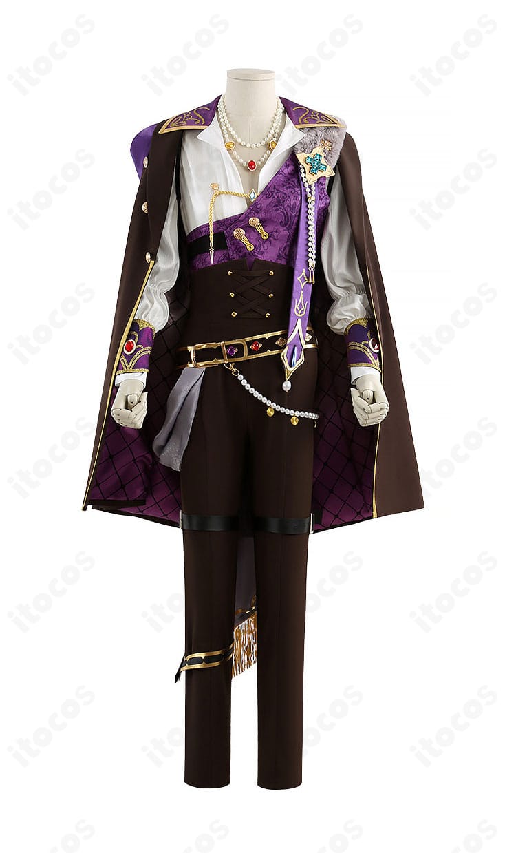 ロイヤルフラッシュ衣装のコート・ベスト・シャツを正面から撮影