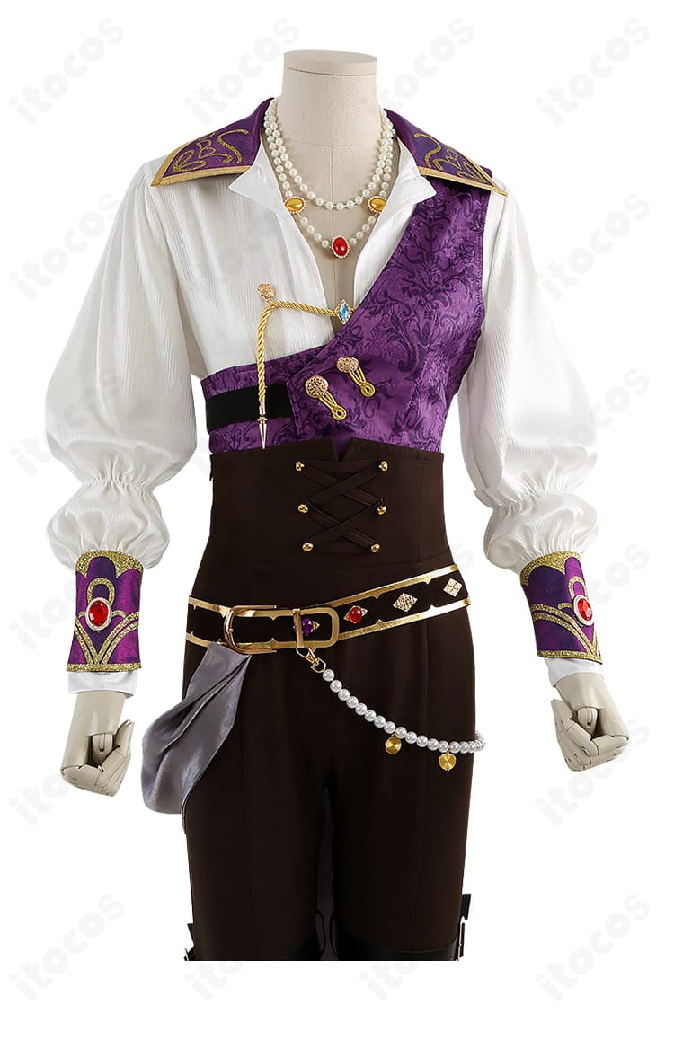 ロイヤルフラッシュ衣装 全体の装飾ディテール（タッセル・パイピング・装飾パーツ）