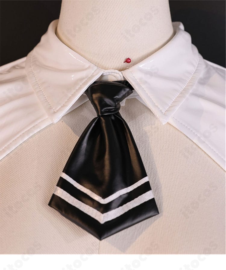 蝶結び型のネクタイアクセサリーの装飾ディテール