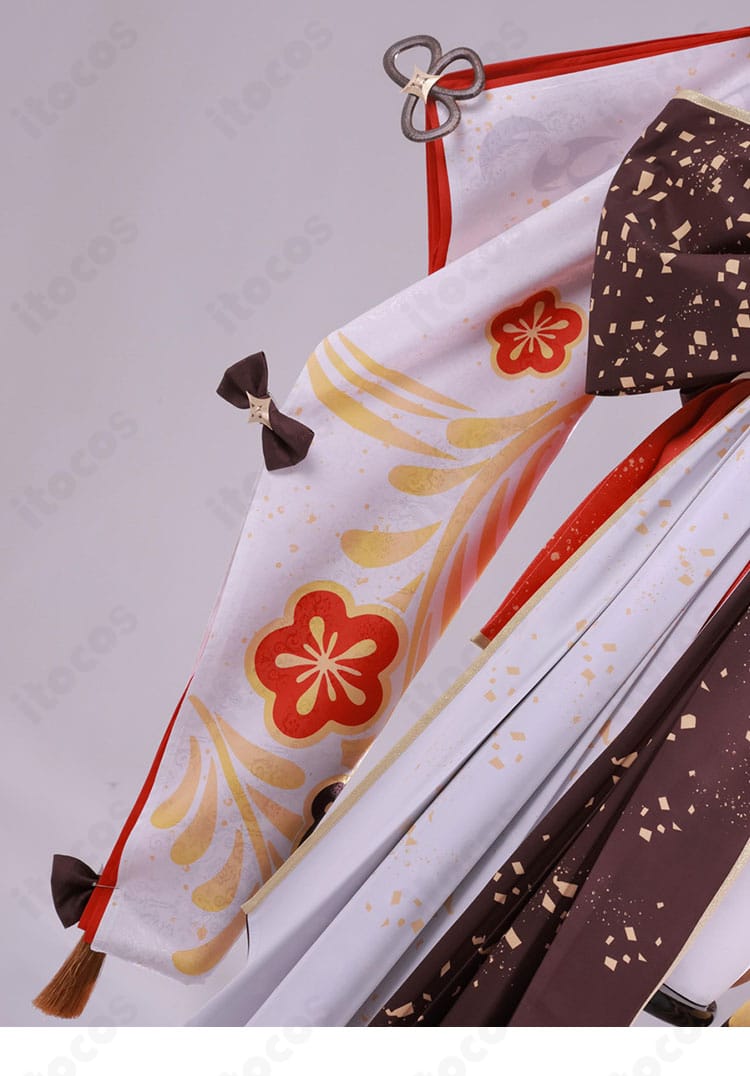 左袖口・袖飾りの刺繍と装飾（天女繚華 花吹雪）