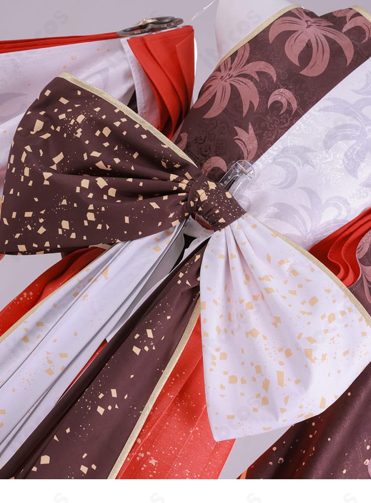 背面裾ディテールとレイヤー構成（天女繚華 花吹雪）