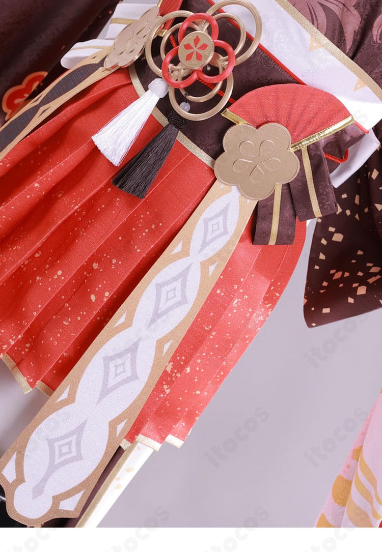 腰部アクセサリーの立体装飾アップ（天女繚華 花吹雪）