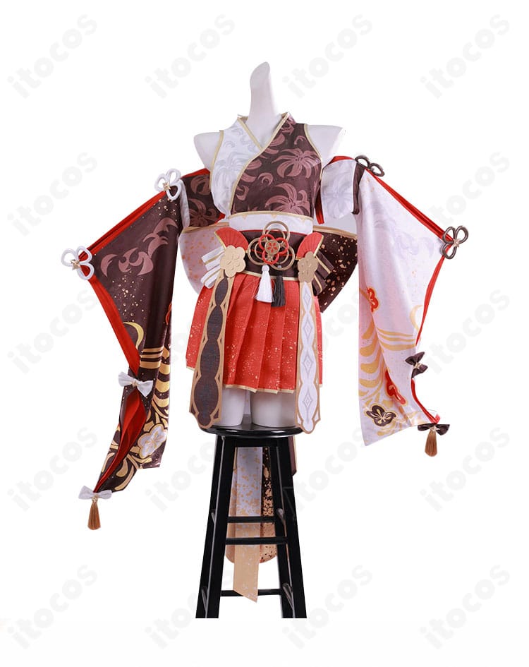 百鬼あやめ 天女繚華 花吹雪 衣装の正面全体図