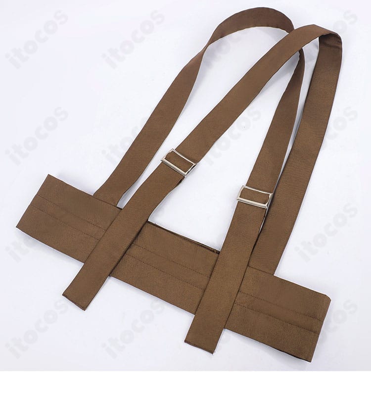 ショルダーストラップ・肩帯の装飾。立体感のあるデザインで世界観を演出。