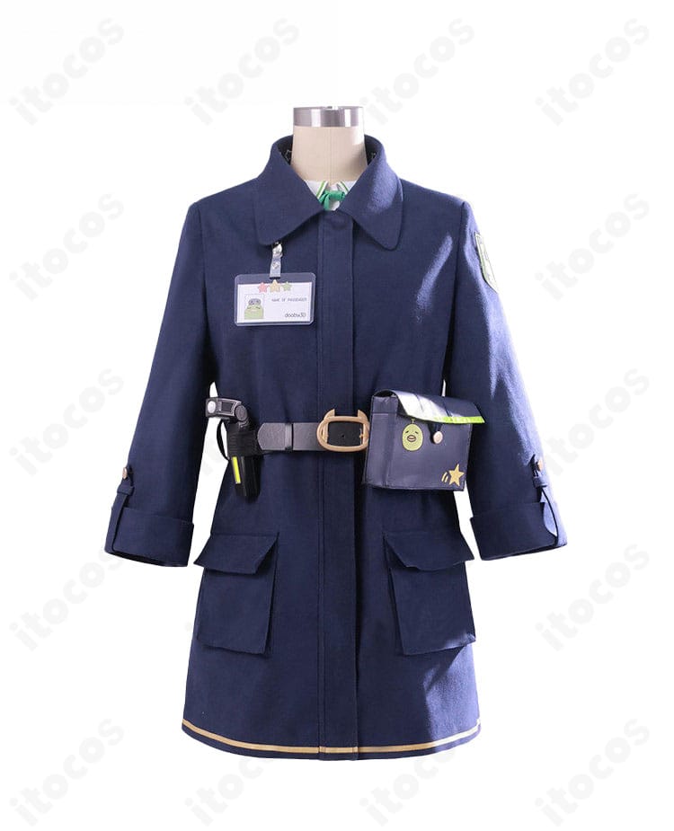 VTuber風トビネズミ・鉄道制服コスプレの正面フルセット