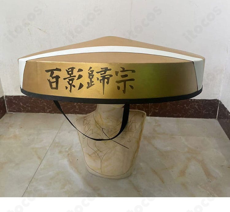 別売りの帽子（笠）ロゴ風文字装飾ディテール