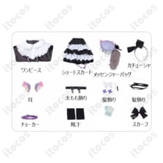 プロジェクトセカイ 東雲絵名 キャットラビング衣装一式。高再現で動きやすくイベントに最適 - 4枚目の画像（サムネイル）