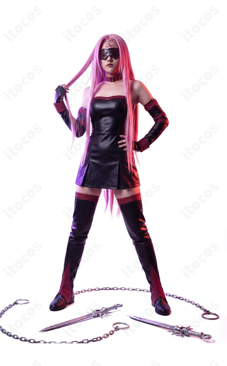 メドゥーサ第一再臨ベアトップワンピースの正面全景。胸元のラインと上品な光沢を確認できる画像。