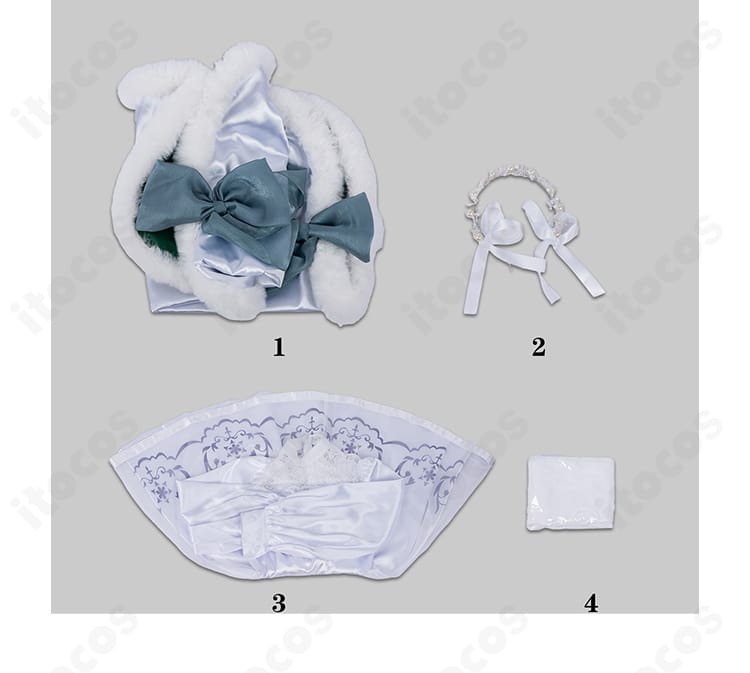 第五人格 庭師 2026雪まつりコスプレ衣装のセット内容（マント・カチューシャ・ワンピース・靴下）