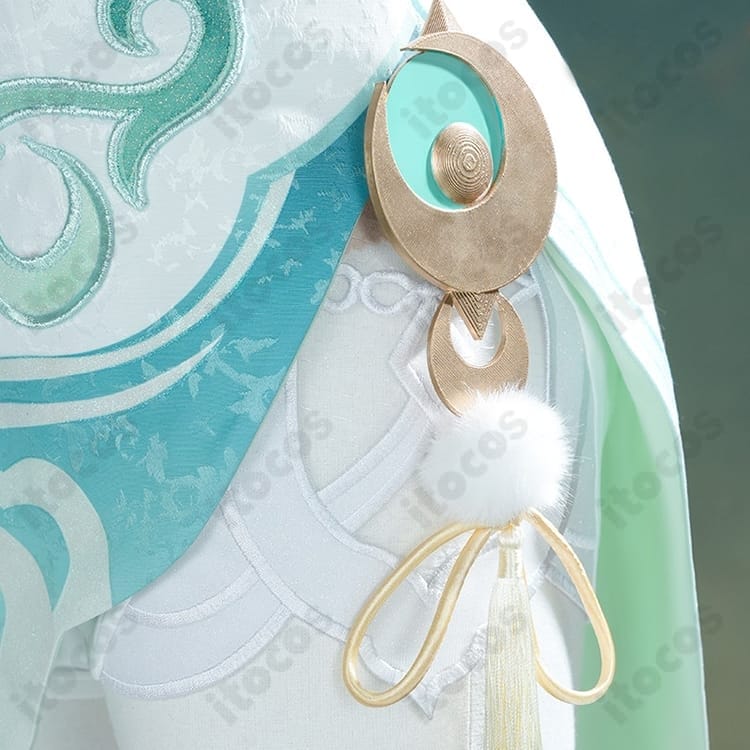 原神 申鶴 コスプレ衣装 高再現セット｜エレガントな中華風シルエットでイベントと撮影に最適 - 4枚目の画像