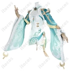 原神 申鶴 コスプレ衣装 高再現セット｜エレガントな中華風シルエットでイベントと撮影に最適 - 1枚目の画像（サムネイル）
