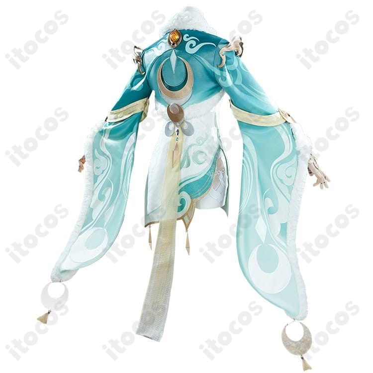 原神 申鶴 コスプレ衣装 高再現セット｜エレガントな中華風シルエットでイベントと撮影に最適 - 2枚目の画像