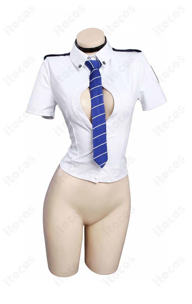 D キラーワイフ シークレットポリス衣装の上着（コート）装飾ディテール