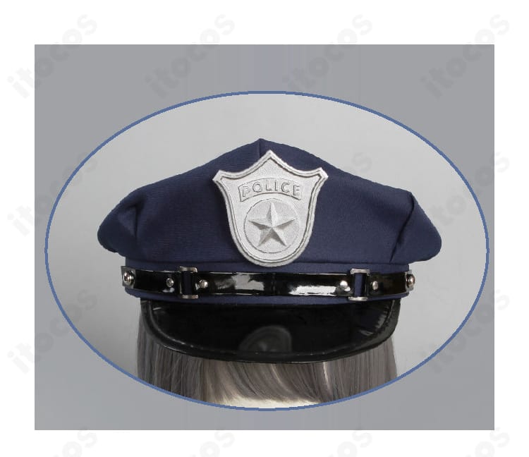 D キラーワイフ シークレットポリス衣装の帽子ディテール