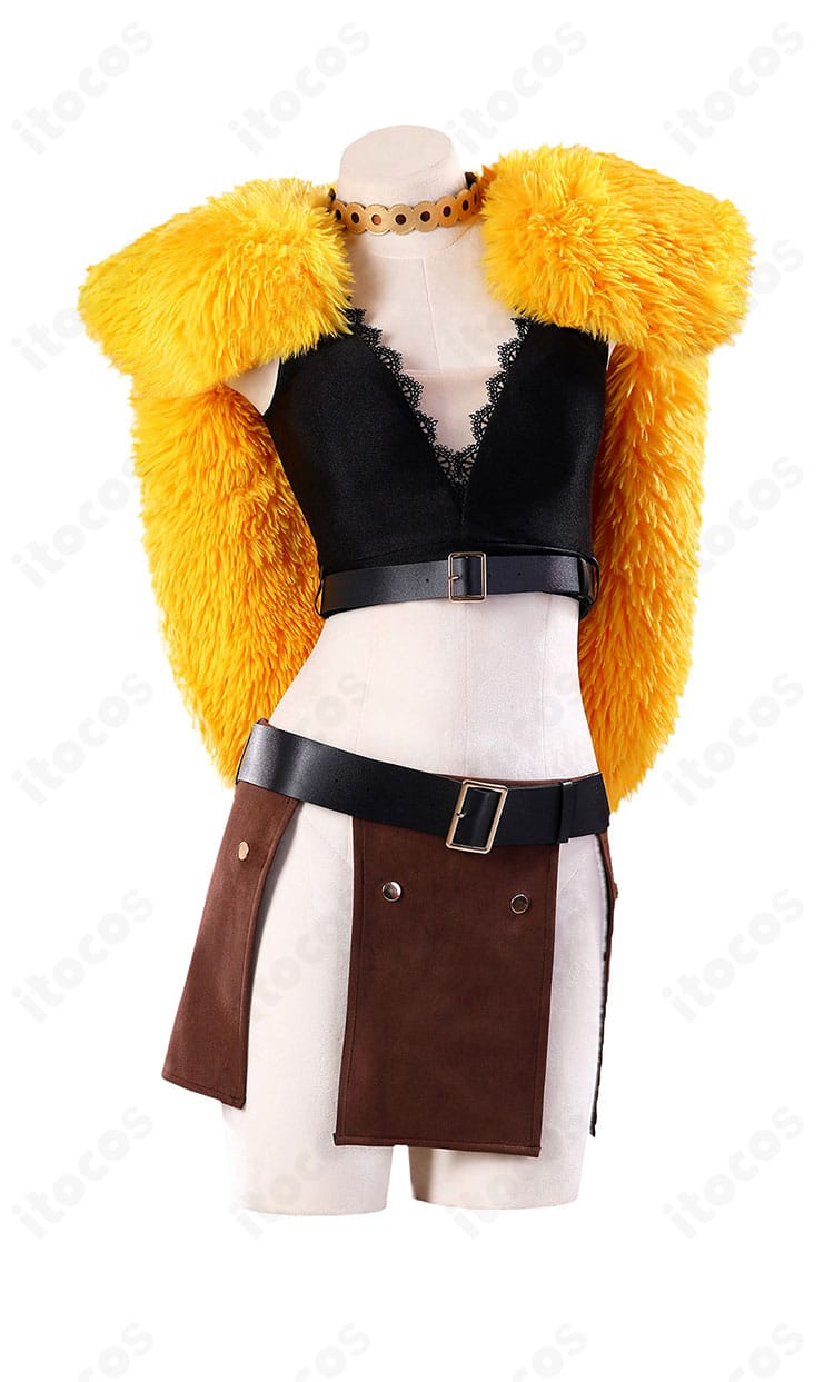 ナミ（エルバフ編）コスプレ衣装の正面スタイル。トップスとスカートのシルエットを確認できる商品正面画像。