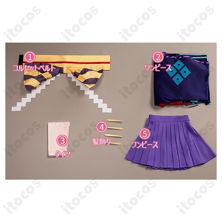 和風ファンタジーの上品×ゴージャス衣装。軽やかで撮影映え、イベントに最適 - 6枚目の画像