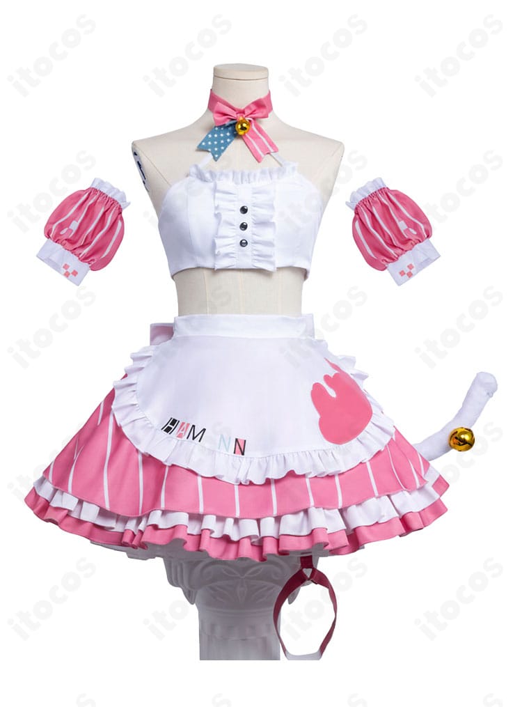 ハムマン『美味しい魔法』メイド服の正面全体像。トップスとスカートのバランスが分かる商品写真。