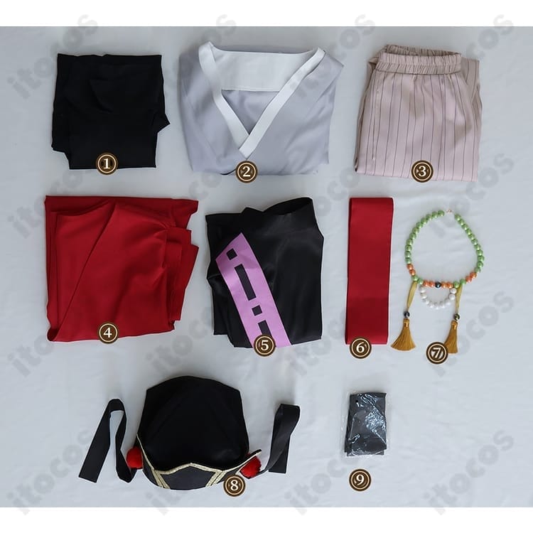 鬼滅の刃 童磨 幼少期 衣装一式｜和装袴で高再現、軽やかで動きやすいセット - 5枚目の画像