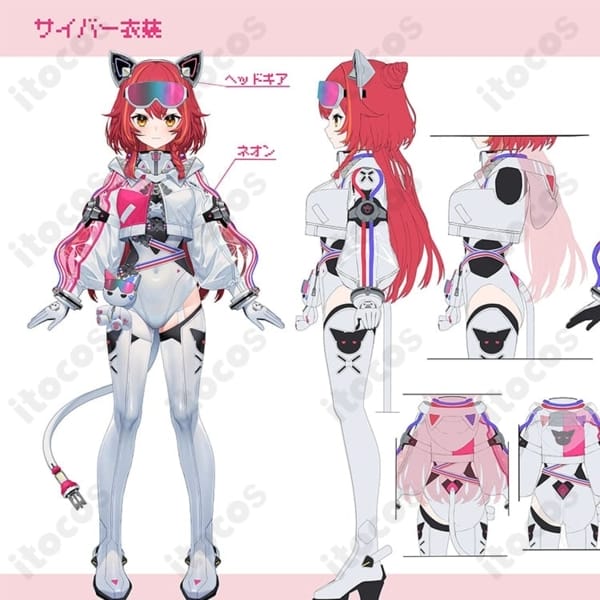 ぶいすぽっ！猫汰つな サイバー新衣装コスプレ 再現度重視で撮影・イベントに最適
