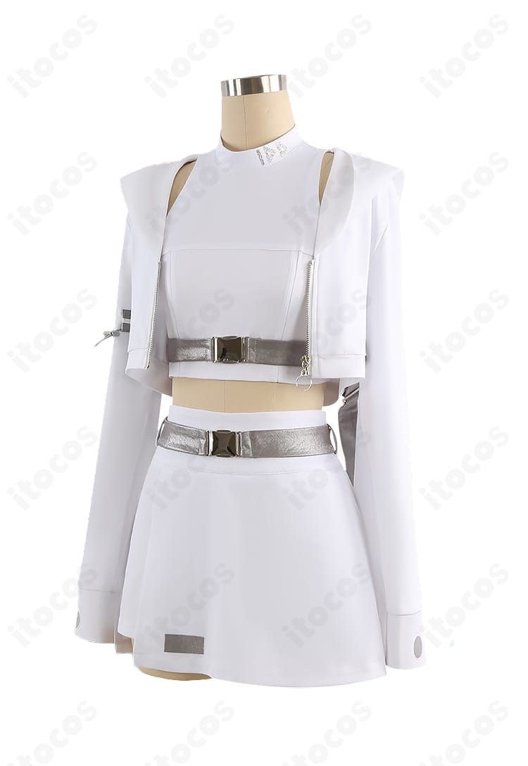 白石杏/小豆沢こはね 衣装の左側面ディテールと丈感