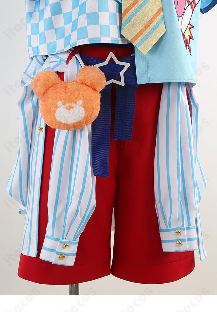 クマクマレスQ衣装のウエスト・ベルト周辺装飾ディテール