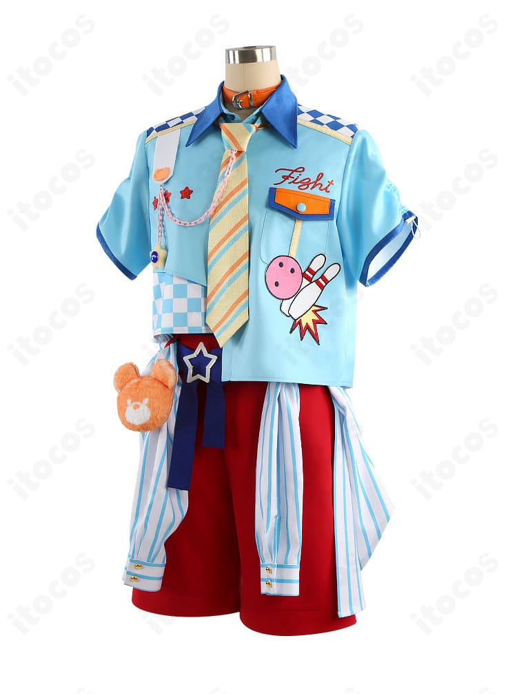 クマクマレスQ衣装の左側面シルエットと袖・手袋のディテール