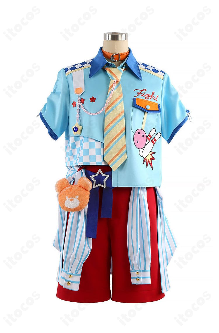 クマクマレスQ衣装のジャケット・ベスト・シャツ・半ズボンの正面全体像