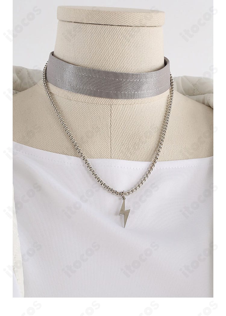 東雲彰人 アクセラレイト衣装 首元のネックレスとチョーカーの質感ディテール