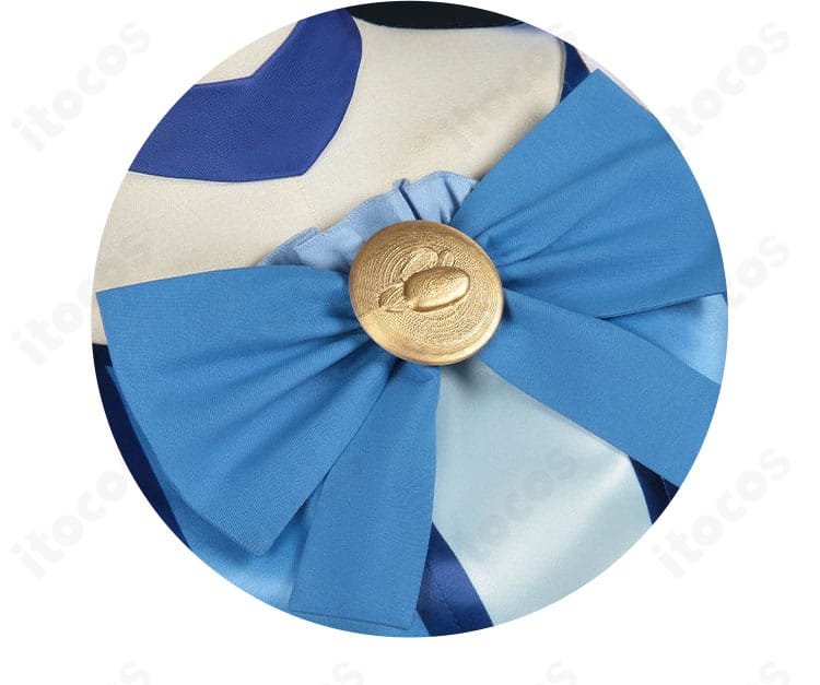 蝶リボンのディテール。中央パーツとリボンのボリューム感、質感が分かるアップ写真