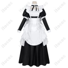 死亡遊戯で飯を食う。金子（キンコ）ゴーストハウス メイド服 高再現で撮影映え、快適な着心地 - 1枚目の画像（サムネイル）