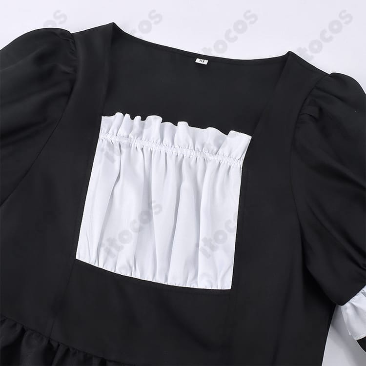 死亡遊戯で飯を食う。金子（キンコ）ゴーストハウス メイド服 高再現で撮影映え、快適な着心地 - 4枚目の画像