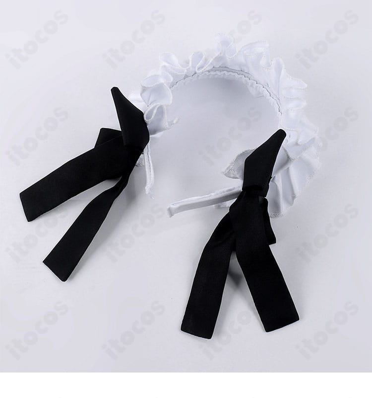 カチューシャ等のヘアアクセのアップ。デザインと質感