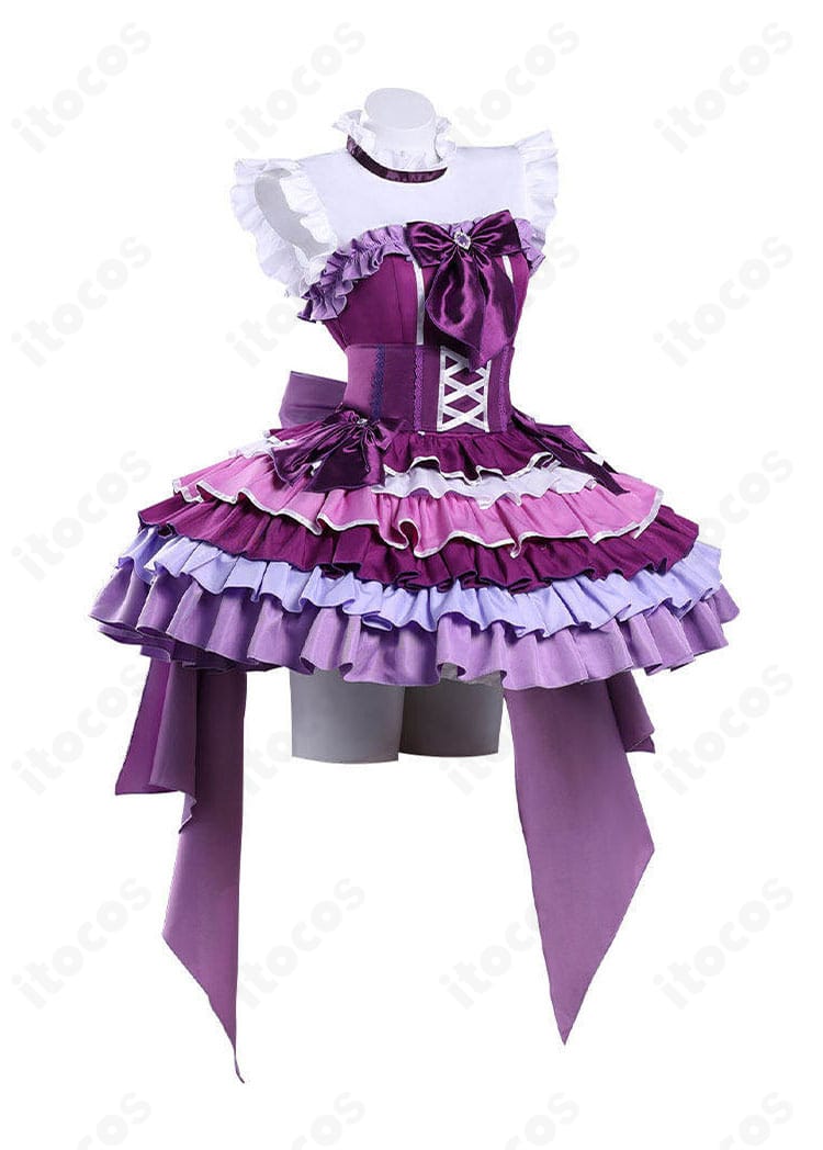 暁美ほむら アイドル衣装のワンピース側面シルエット