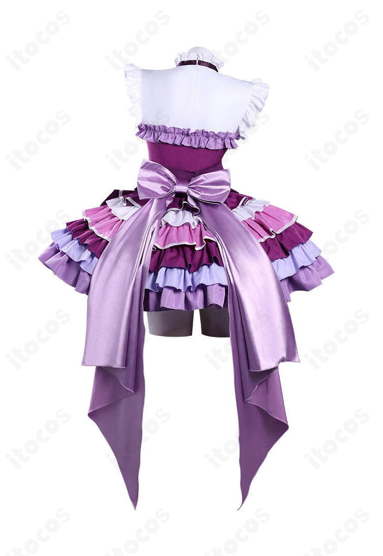 暁美ほむら アイドル衣装の背面全体とシルエット