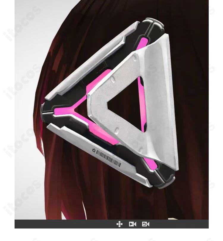 ロボ子さん衣装のヘアアクセ装飾パーツの意匠詳細