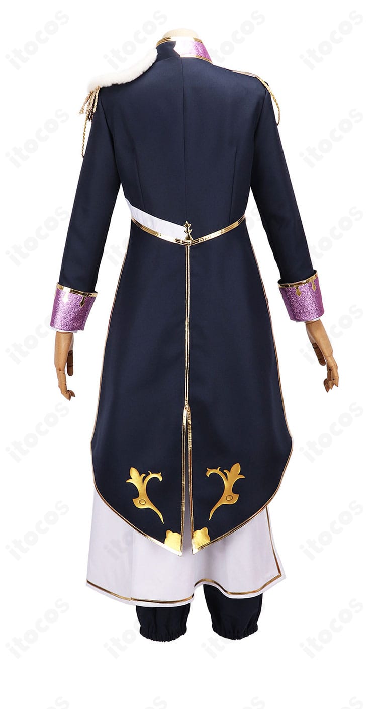 闇ノシュウ CONCERTO共通衣装の背面全景|腰布の落ち感と背面ラインの仕様が分かる