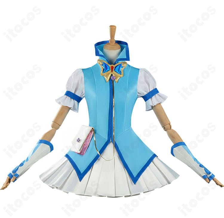 キュアアクア衣装の正面全体。トップスとスカートのシルエットが分かる構図