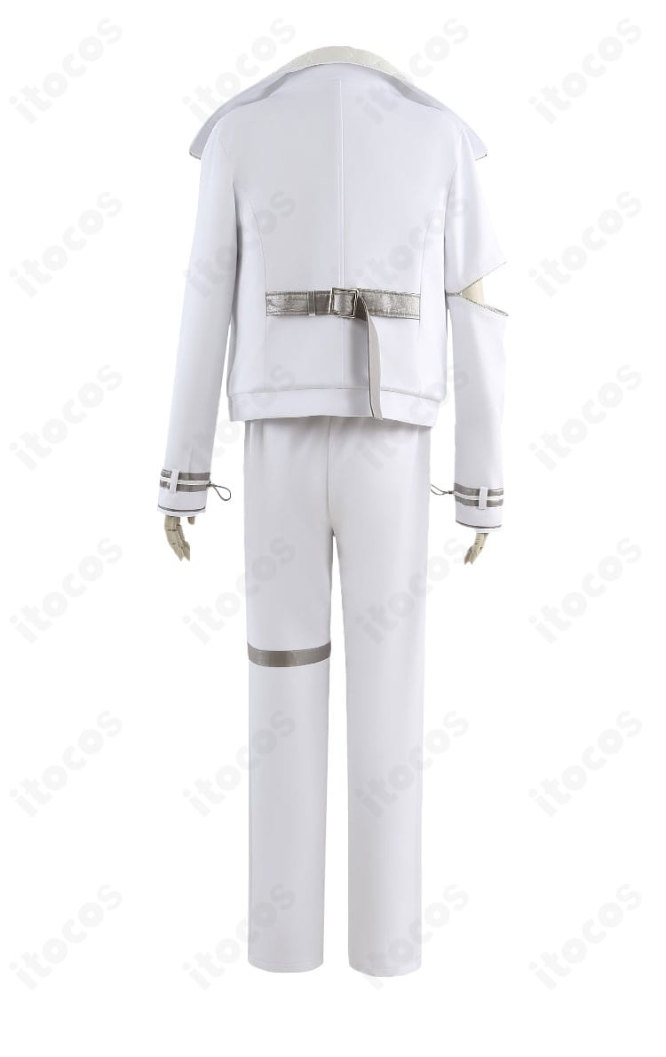 青柳冬弥 アクセラレイト衣装の背面シルエットと装飾配置