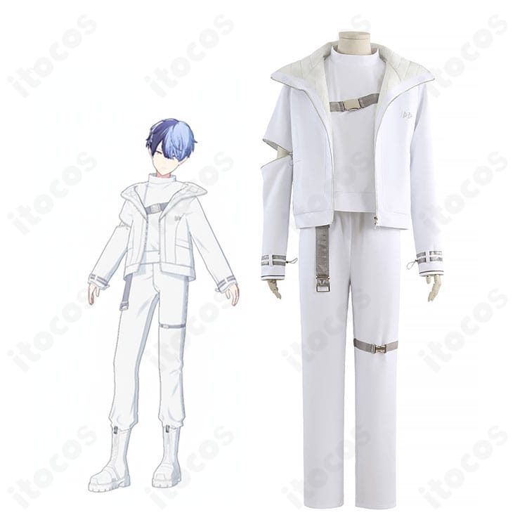 青柳冬弥 アクセラレイト（PURE PUNCHER）衣装を着用した人物全身とコスチュームの雰囲気が分かる画像