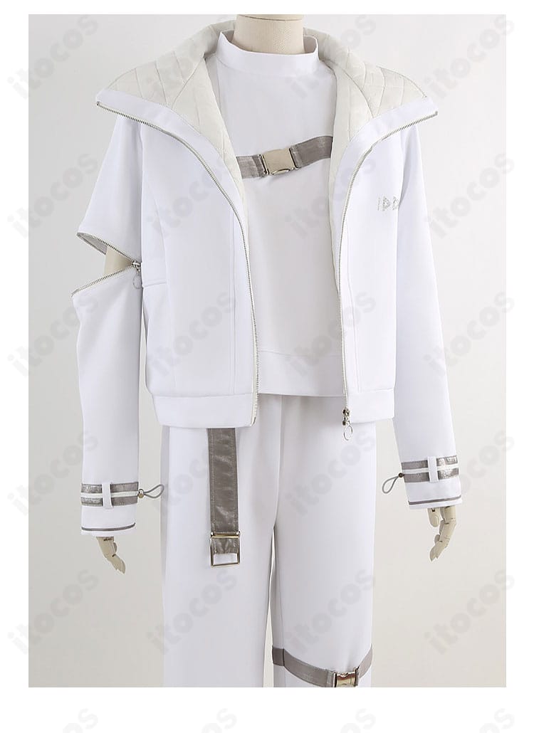 前立て（門襟）部分の留め具・縫製ディテールの近接画像