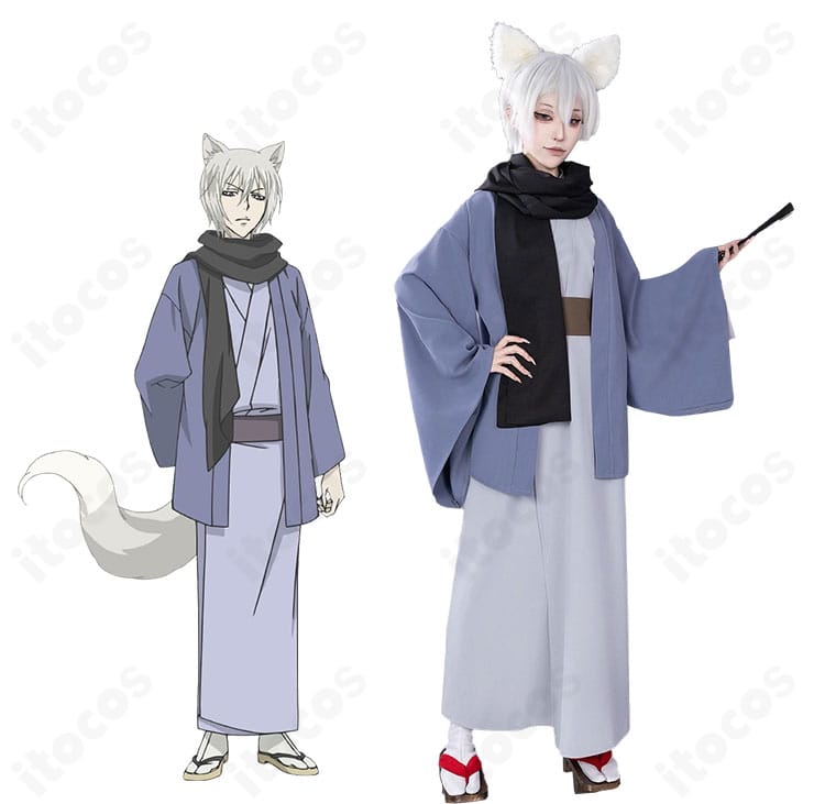 神様はじめました 巴衛の和装コスプレ衣装フルセットを正面全身で示した画像（着物・羽織・帯のシルエット）