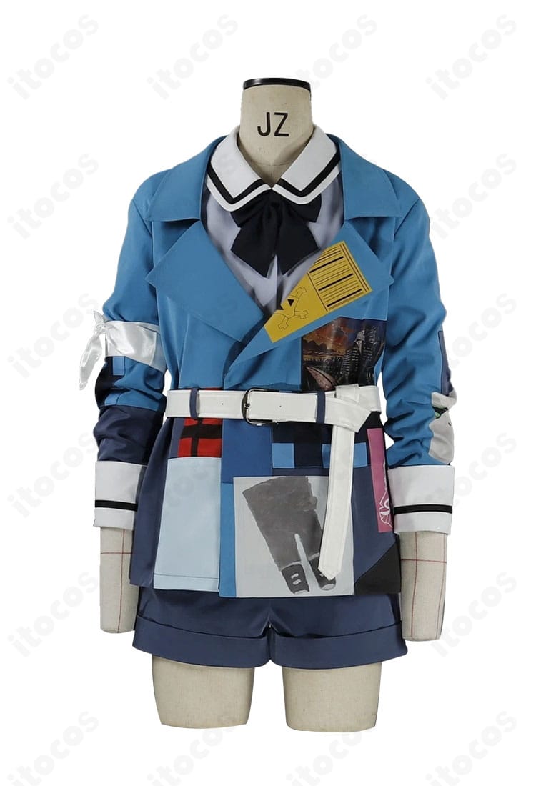 ガールズバンドクライ 井芹仁菜 運命の華Ver. コスプレ衣装 フルセット(ブルー)斜め角度