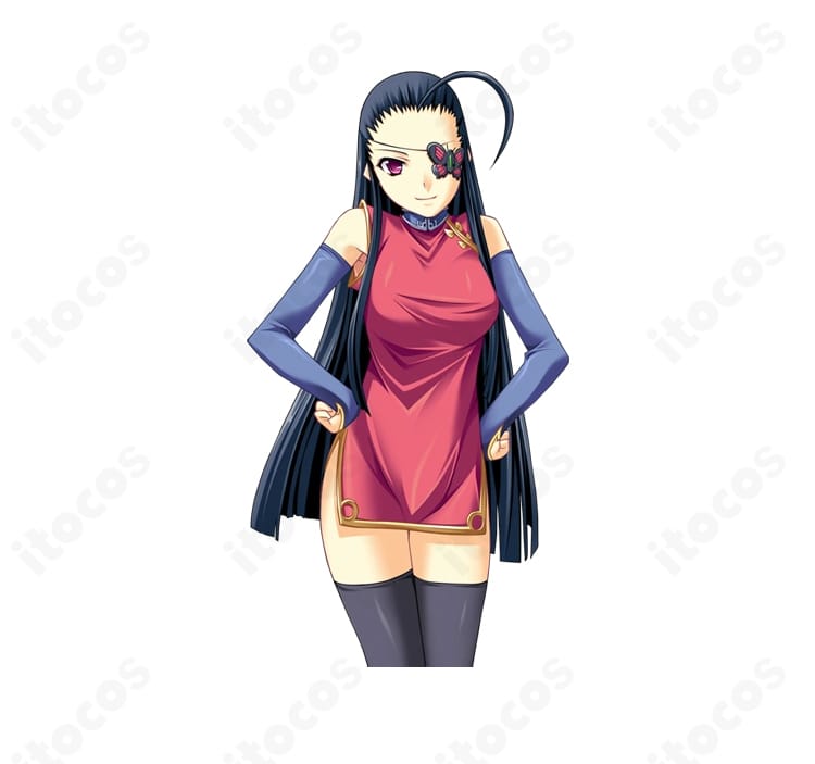 夏侯惇(春蘭)コスチュームの胸元・前面装飾ディテール