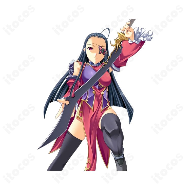 夏侯惇(春蘭)衣装の装飾・アクセサリー細部アップ