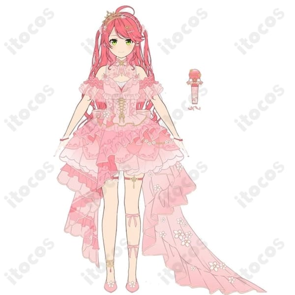 ホロライブ さくらみこ flower fantasista! コスプレ衣装。高再現で撮影会やイベントに最適